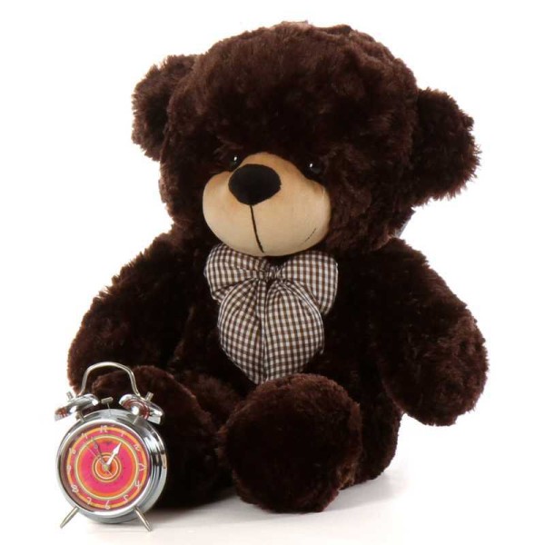 2 Feet Chocolate Brown Teddy Bear with a Bow
